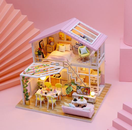 Homemade Wooden Dollhouse