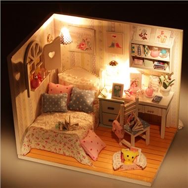 Casa de madera en miniatura