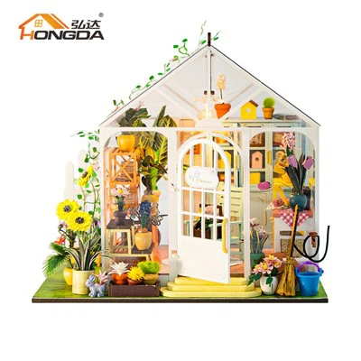 M2421 Casa de muñecas de bricolaje con flor de sol